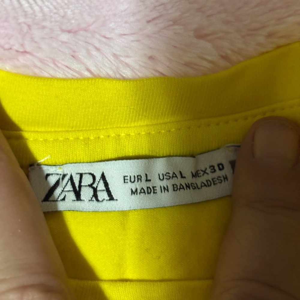 Zara Yellow and Green Crop mussel tees large🛍Bundle sale🛍 - Picture 6 of 7